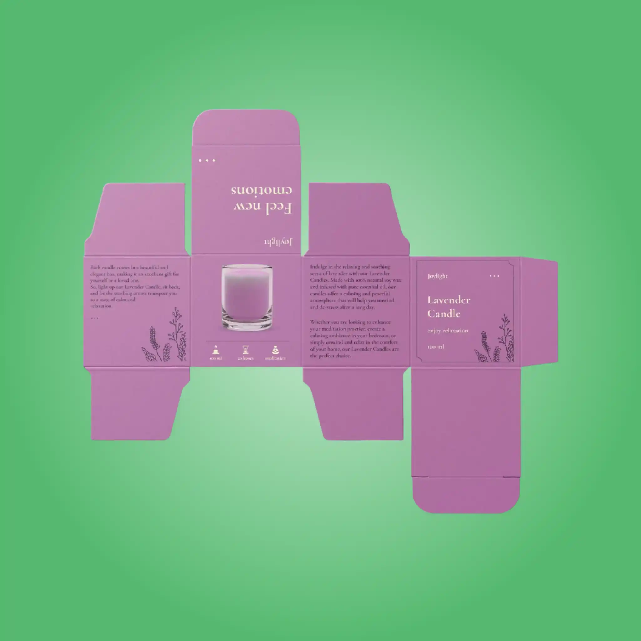 Reverse Tuck Candle Boxes